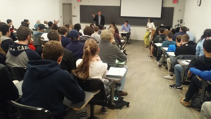 Students at the October 26th, 2016 Entrepreneurship Speaker Series