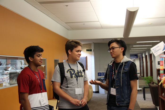 International students socializing in Thun