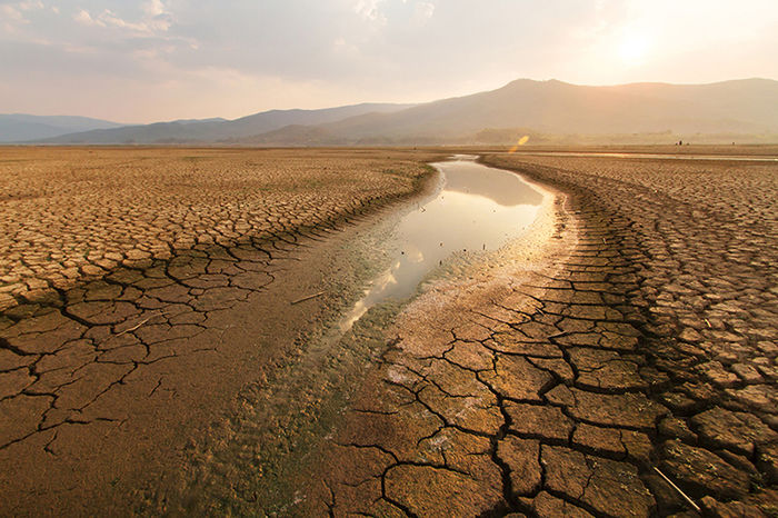 river drying up