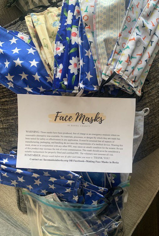 Give Back Lehigh Valley donates over 1,000 face masks.