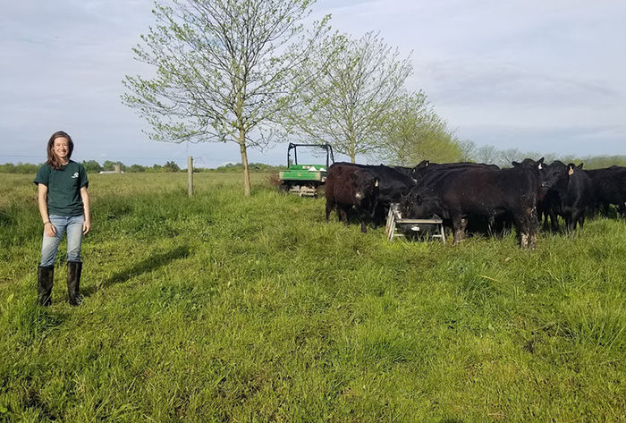 Joy Beam on her family farm.