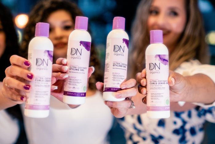 a close up shot of DN Organics products