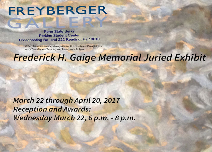 Frederick H. Gaige Memorial Juried Exhibit postcard