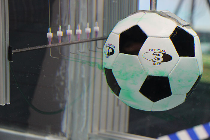 soccer ball in fluid