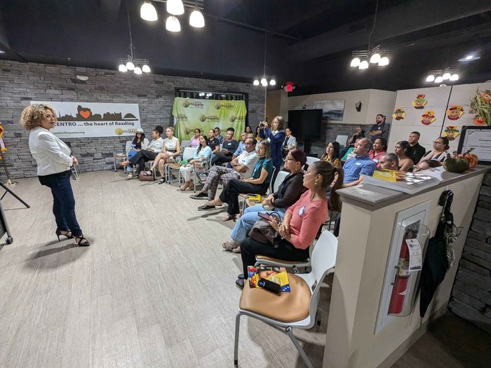 Rosa Julia Parra spoke at Centro Hispano.