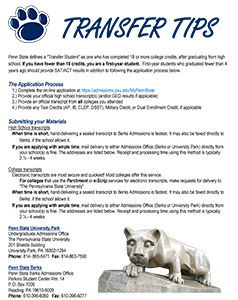 Transfer Tips Flyer