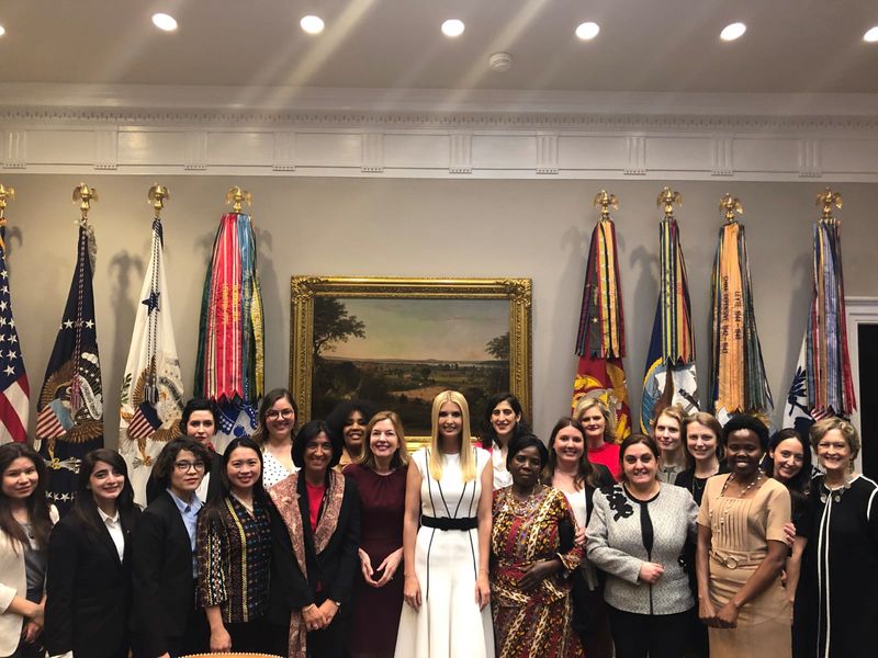 Attendees with Ivanka Trump and Marie Royce Attendees with Ivanka Trump and Marie Royce