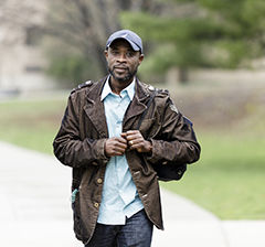 adult learner on campus