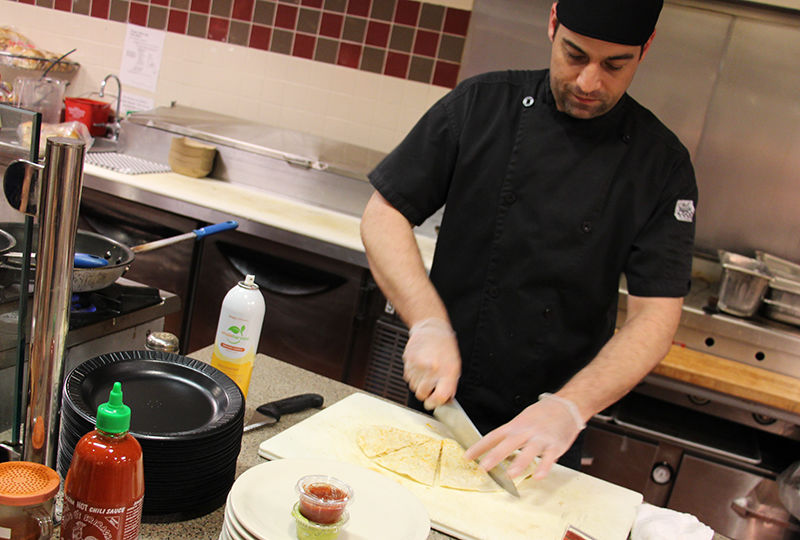 The new menu items also include a quesadilla bar