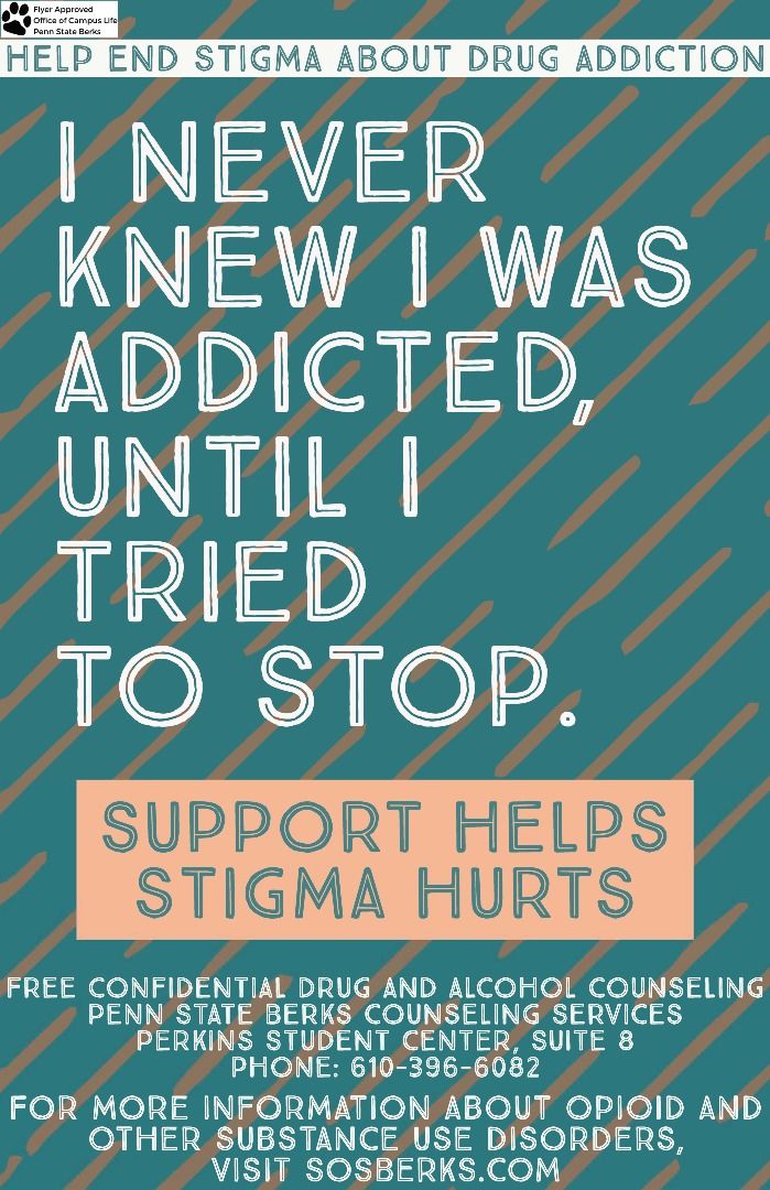 I never knew I was addicted, until I tried to stop Poster