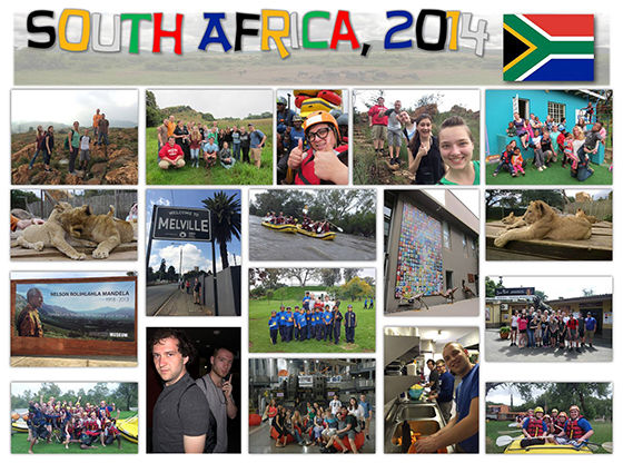 Images of students in South Africa