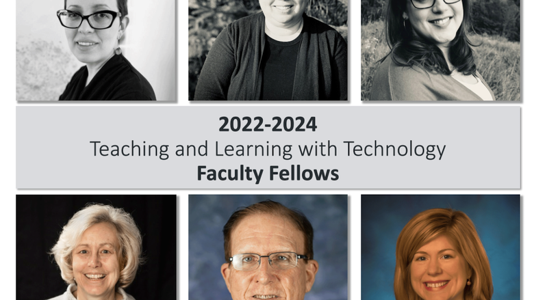 Penn State’s 2022-24 TLT Faculty Fellows (clockwise from top left) are Anna Divinsky, Cookie Redding, Zena Tredinnick-Kirby, Jeanne Marie Rose, Gregory R. Pierce and Jacqueline Bortiatynski.  