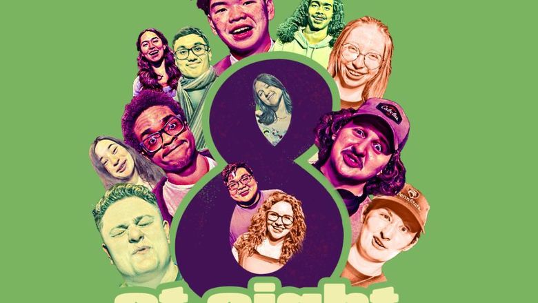 Poster for the theatre production "8 at Eight"