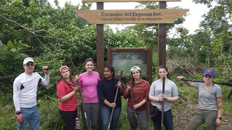 Berks students helped restore mangrove forests.