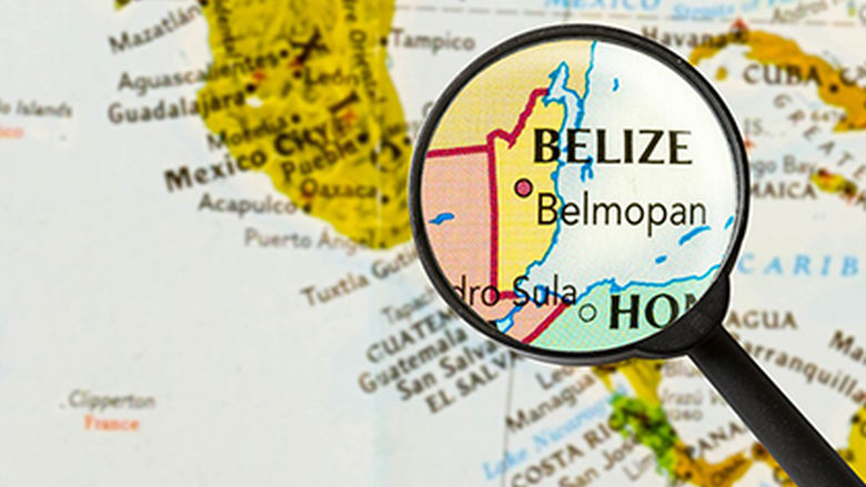 Map of Belize