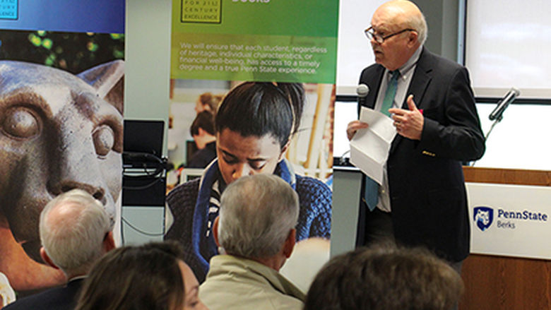 Dr. Hillkirk speaks at Kickoff.