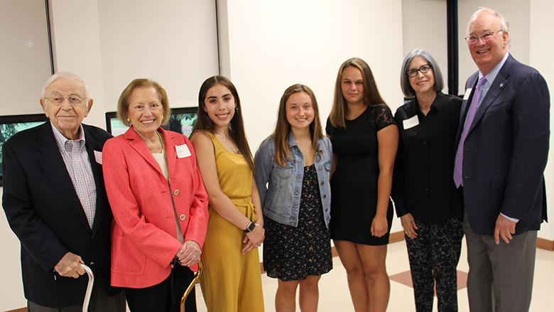 The Cohens and Hammels with the new Fellows