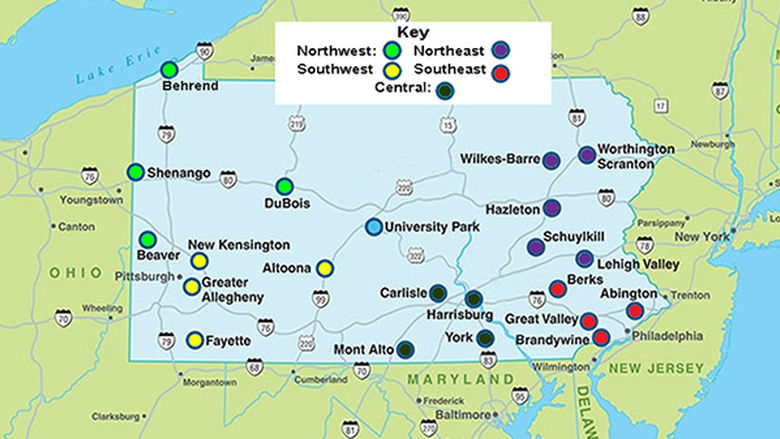 University Police District Campus Map