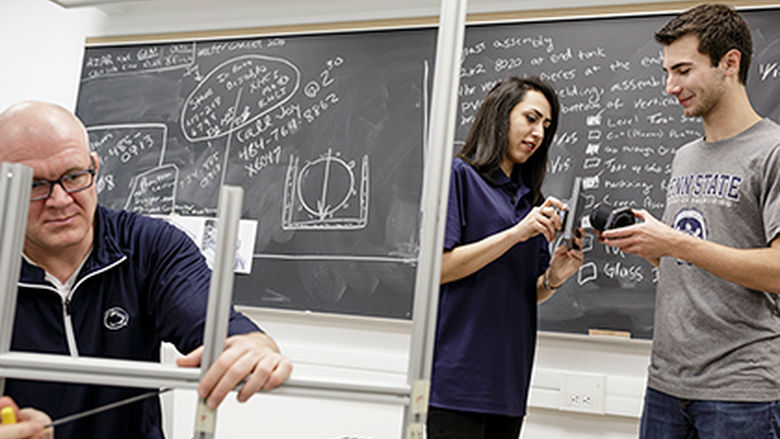 Students and Faculty in the Fluid Dynamics Lab