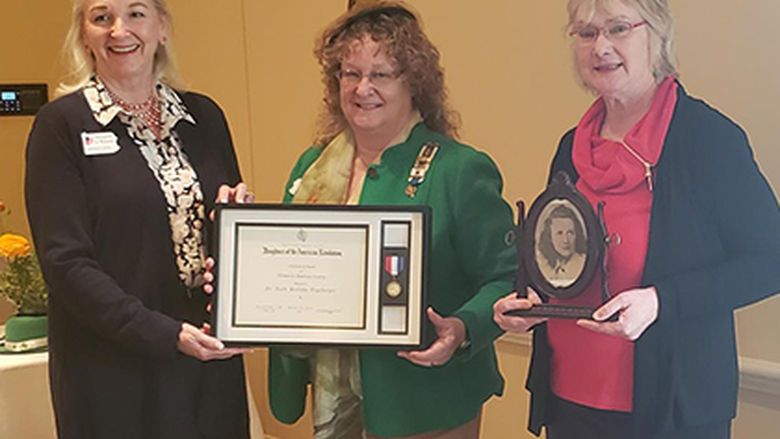 Freyberger honored by DAR
