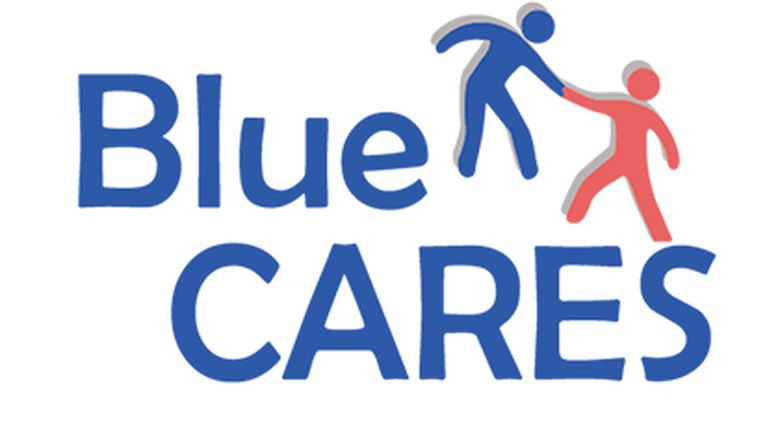 Blue CARES logo