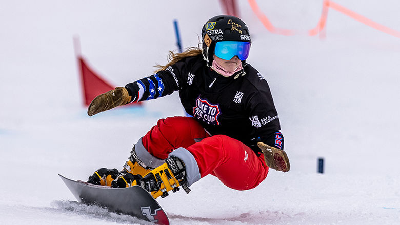 Kaiya Kizuka snowboarding