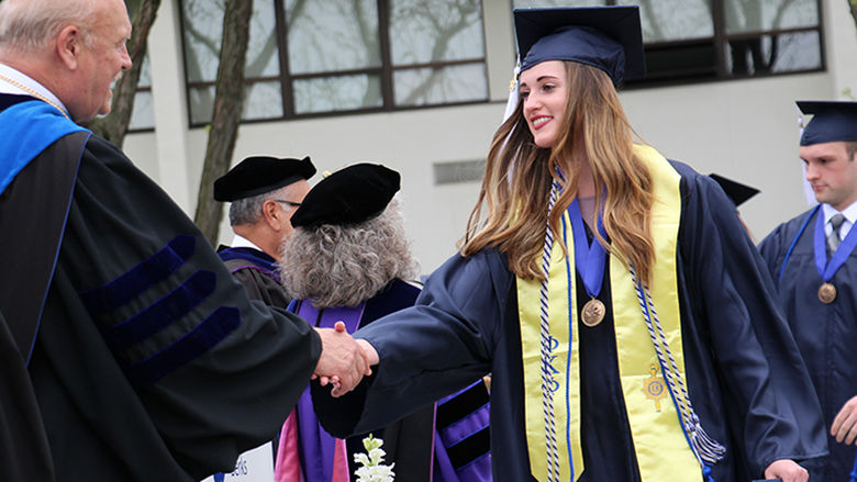 Kaylee Grindrod at graduation