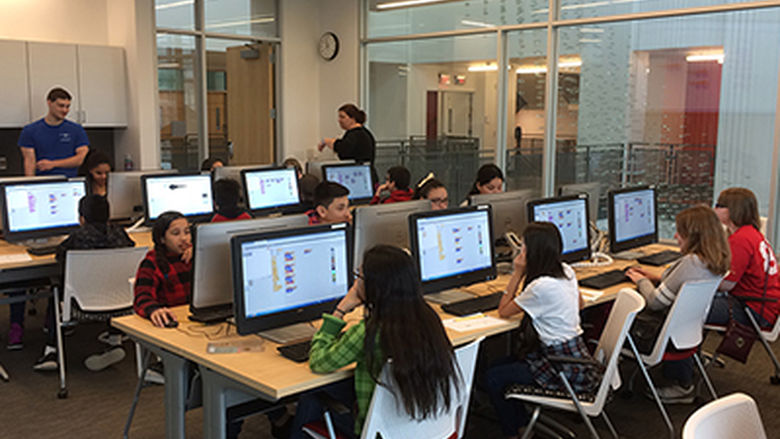 students in classroom