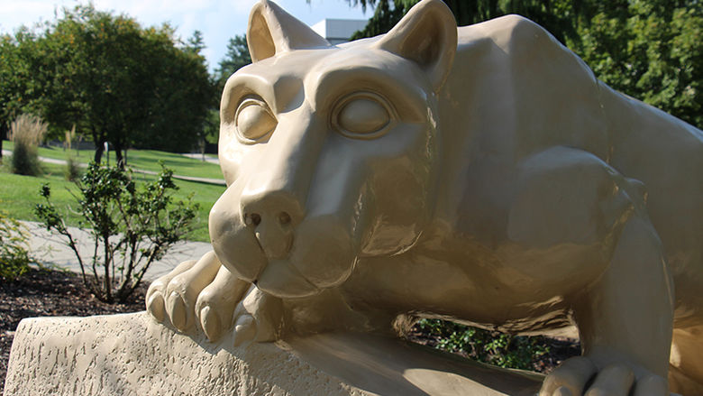 Nittany lion shrine at Penn State Berks.