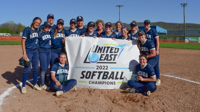 The Penn State Berks Softball Team wins United East Title