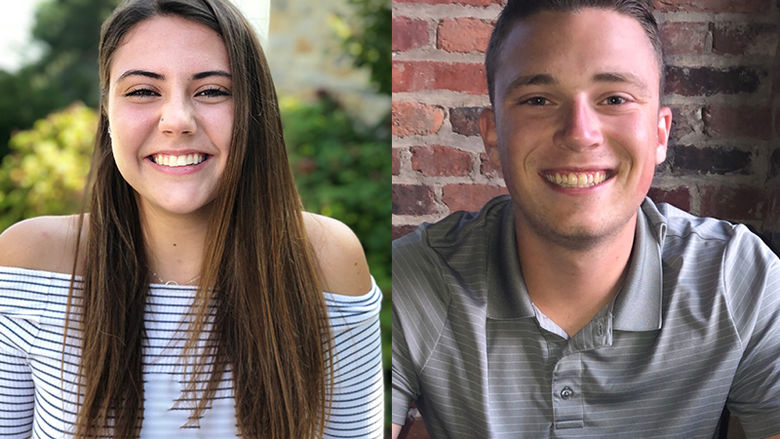 Liz Hunsicker (left) and Hunter Beane