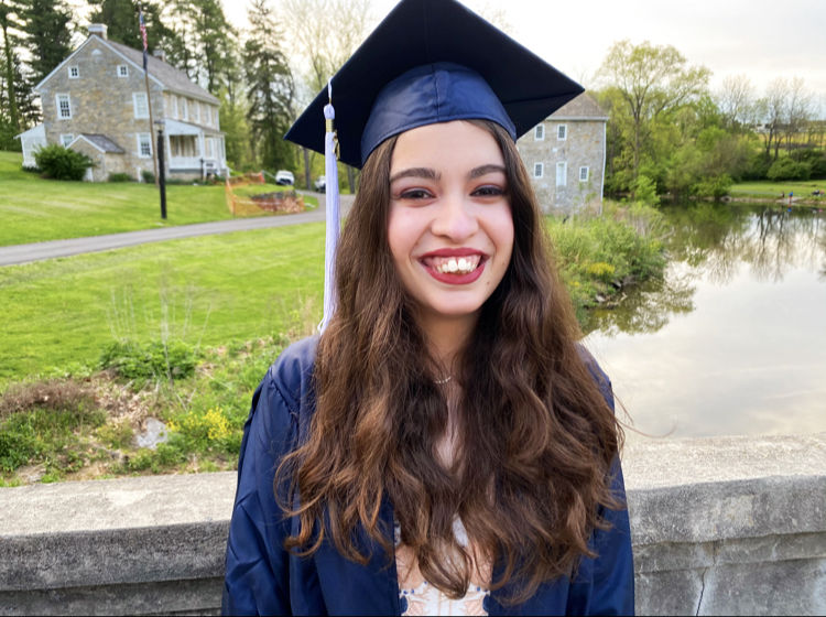 Sophia Monteiro at commencement
