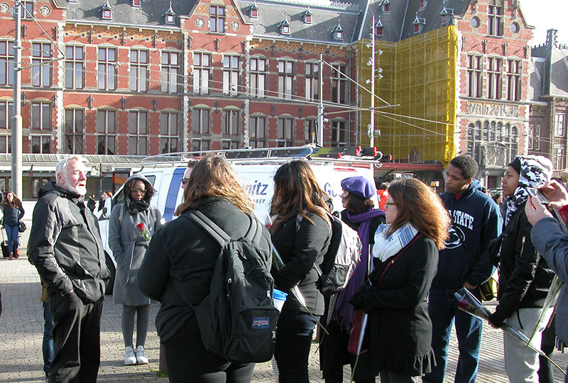 Students and faculty members exploring Amsterdam. Students and faculty members exploring Amsterdam.
