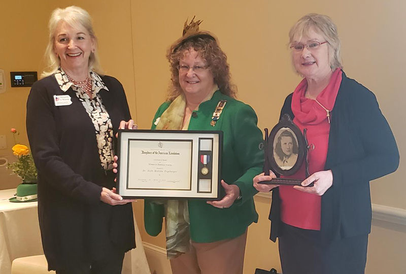 Dr. Ruth Matilda Freyberger honored by DAR. Dr. Ruth Matilda Freyberger honored by DAR.