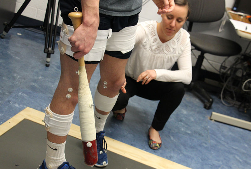 Berks student participates in Biomechanics day.
