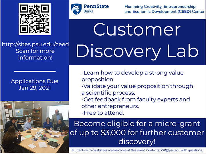 Customers Discovery Lab flyer Customers Discovery Lab flyer