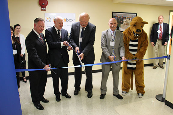 Langan Launchbox ribbon cutting
