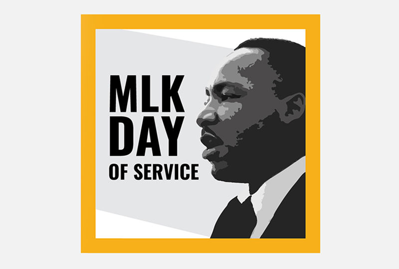 MLK Day of Service 2021 logo MLK Day of Service 2021 logo