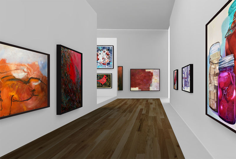 Pictured is the Red gallery "I Am Everyone" by Barbara Schulman Pictured is the Red gallery "I Am Everyone" by Barbara Schulman