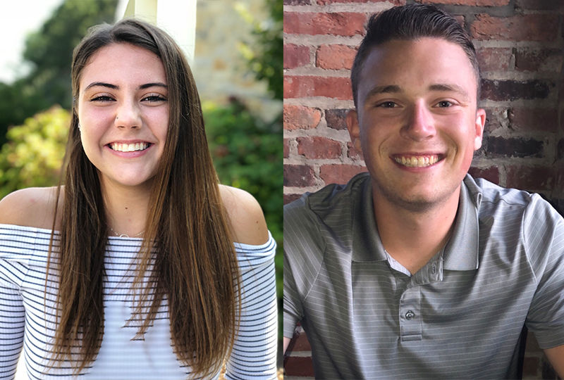 Liz Hunsicker (left) and Hunter Beane